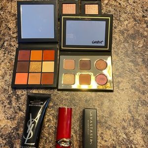 Eyeshadow and lipsticks